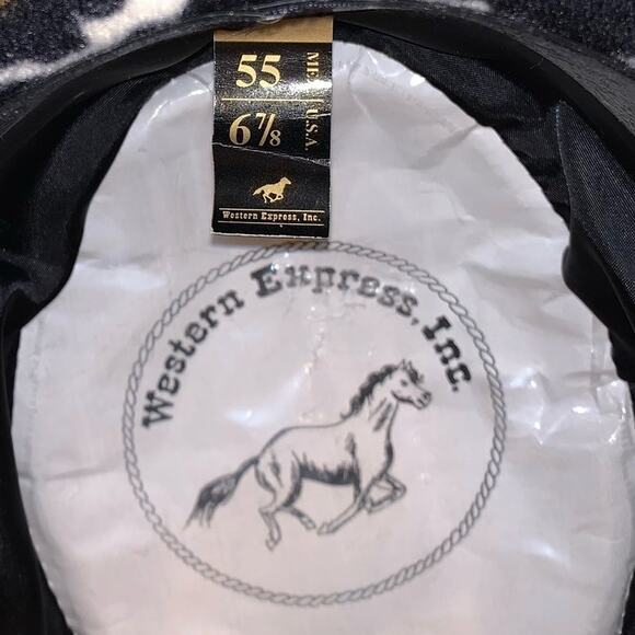 Western Express, Inc. Cowgirl Cheetah Leopard Animal Print Hat 6 7/8 - Picture 8 of 12